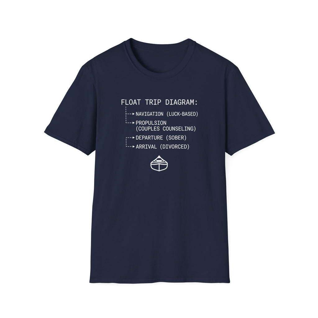 Float Trip Diagram Graphic T-Shirt