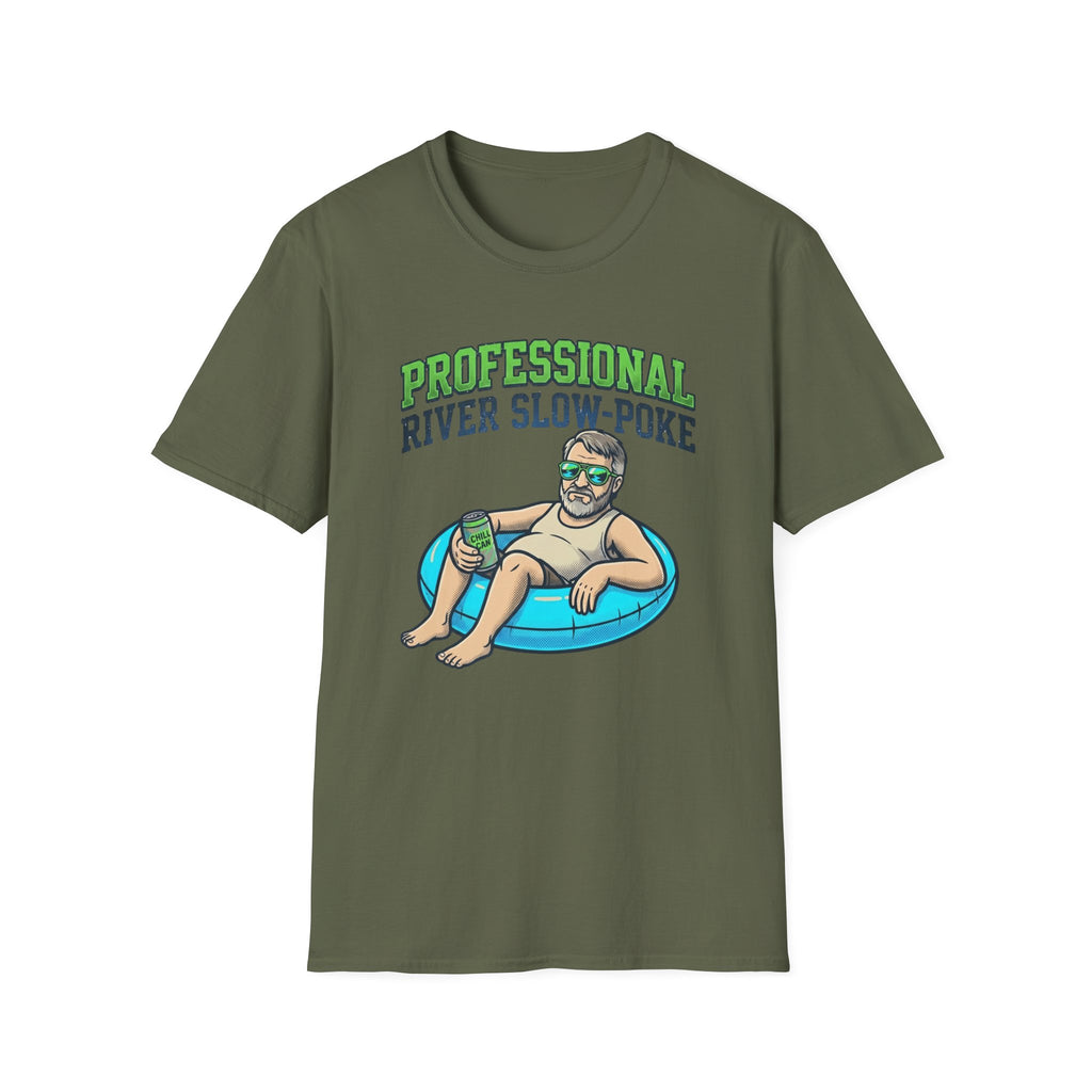 Professional River Slow Poke Old Dude Graphic T-Shirt
