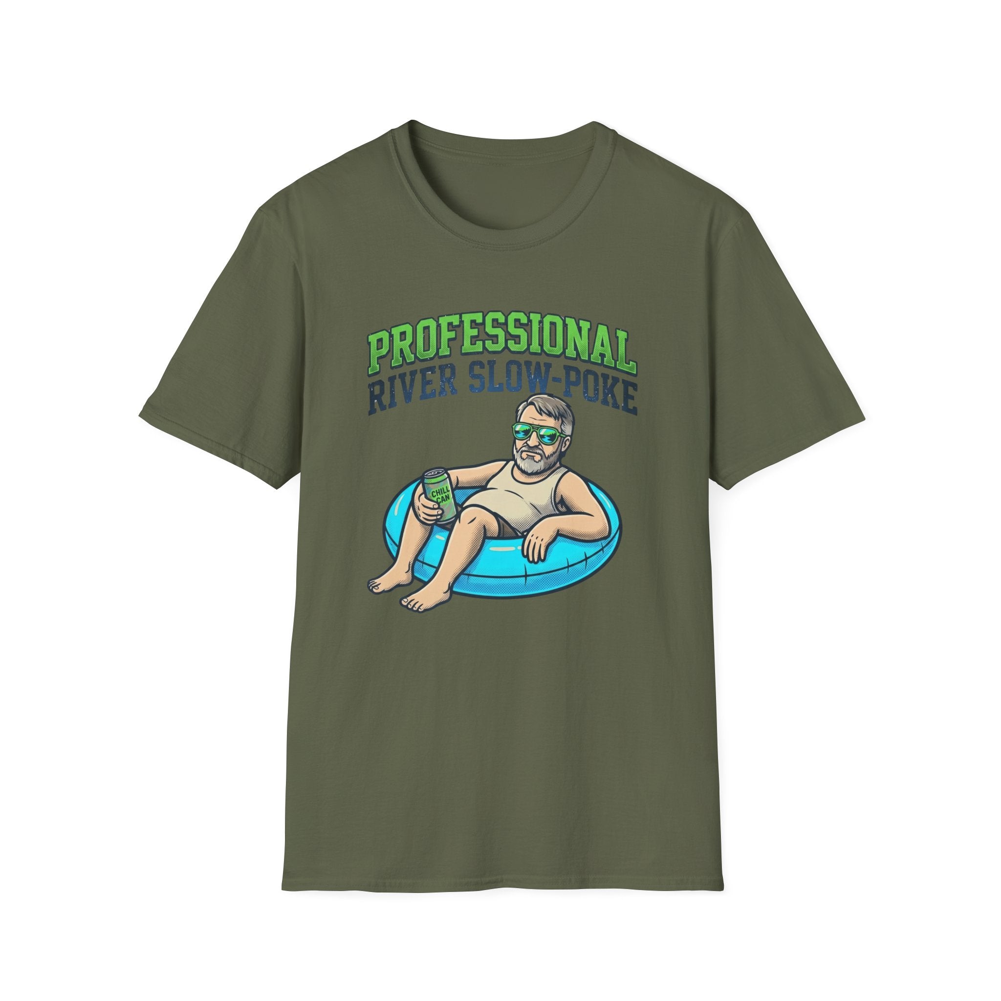Professional River Slow Poke Old Dude Graphic T-Shirt