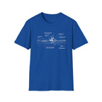 Duck Kayak Schematic Graphic T-Shirt