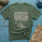 Kayaking Regretting Yesterday Graphic T-Shirt