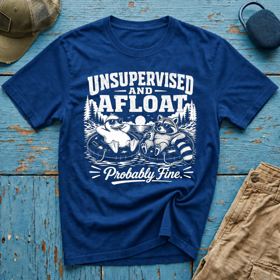 Unsupervised and Afloat Graphic T-Shirt
