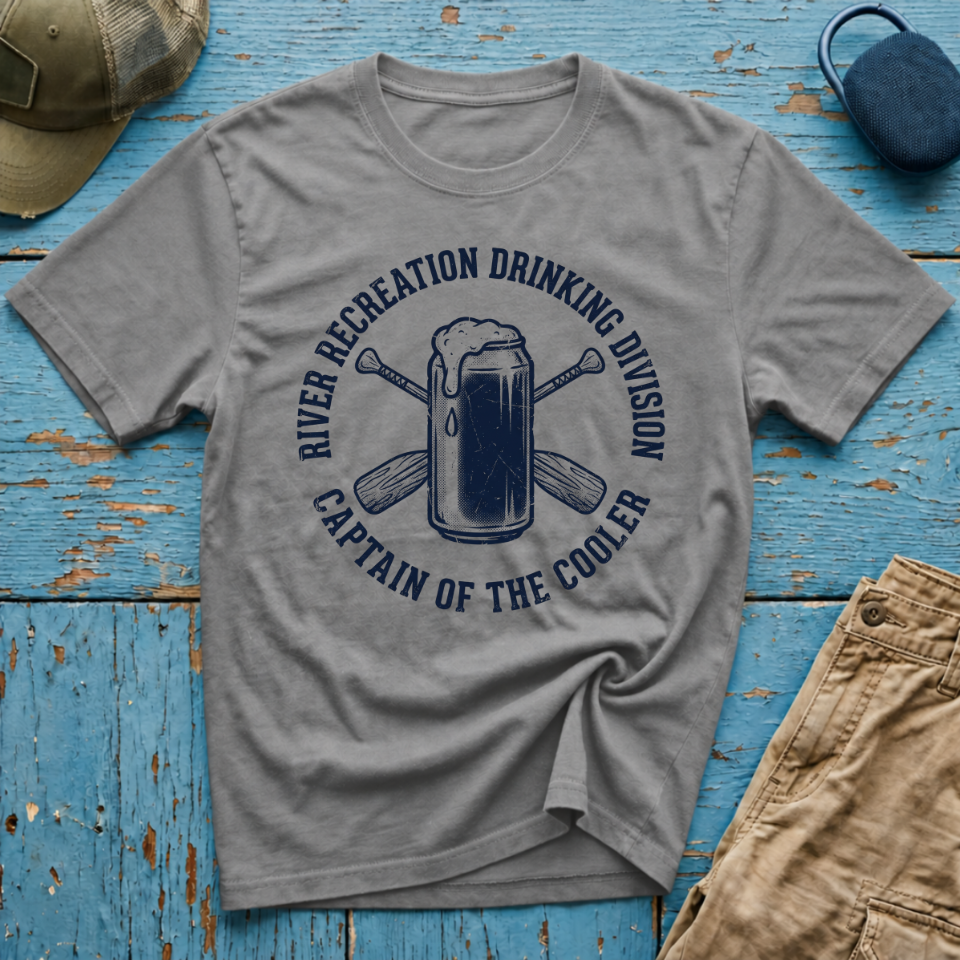 River Recreation Drinking Graphic T-Shirt